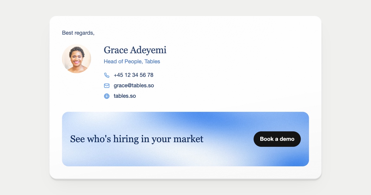 Made a free email signature designer